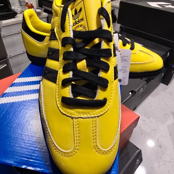 Adidas Originals Samba Bruce Lee JR8749 Yellow Black Men's Shoes Size 10 NEW - Picture 2 of 16